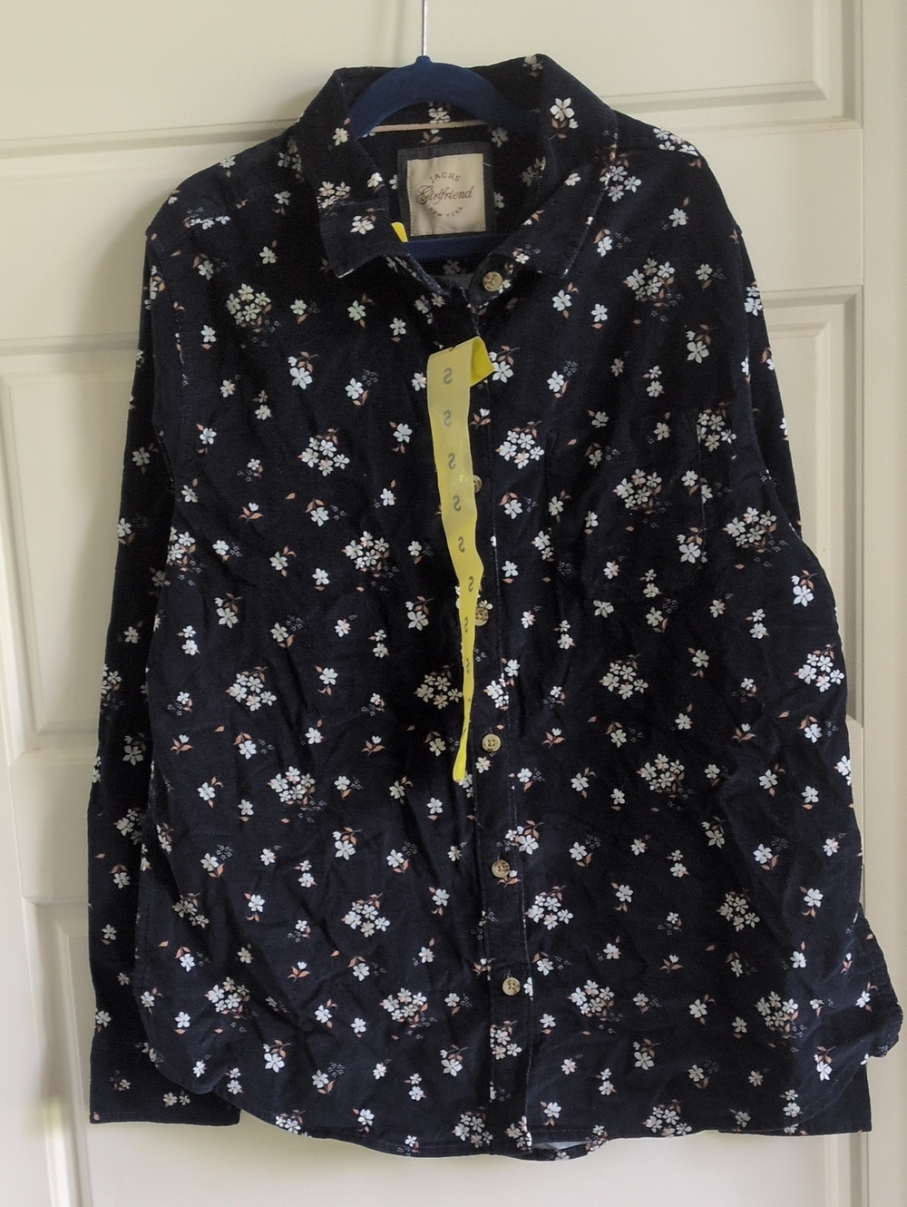 Jachs Girlfriend Navy Floral Button-Down